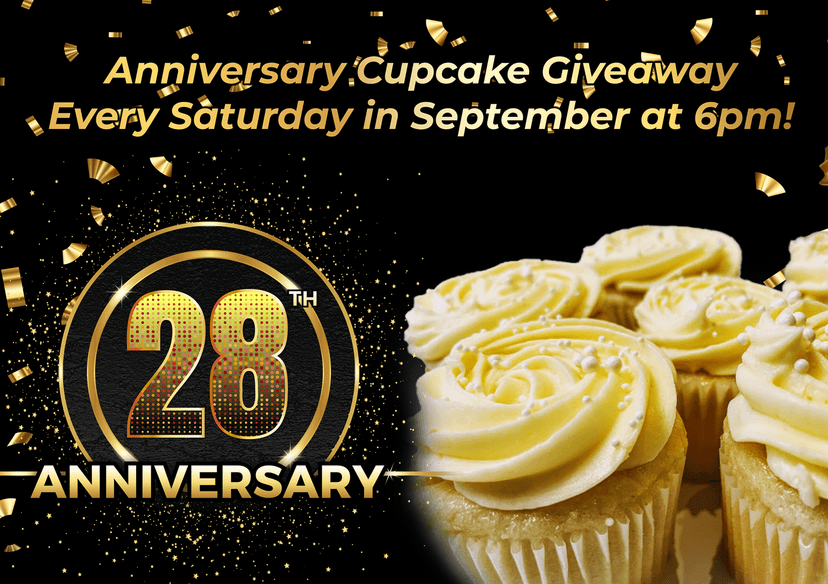 28th Anniversary Cupcake Giveaway